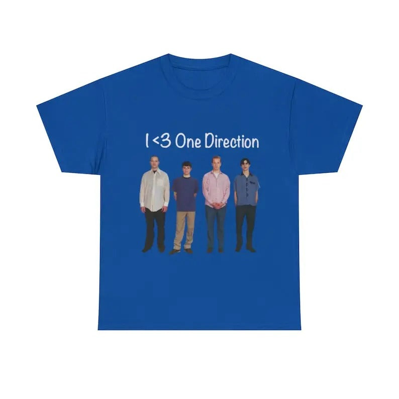 I<3 One Direction , Funny Meme TShirt - One Direction Weezer Tee - I Love / Heart 1D Parody T Shirt - Gift Shirt, unisex...