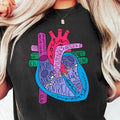 Heart Anatomy T-Shirt, Nursing School Shirt, Medical School Student Sweatshirt, Cardiac Nursing Gift, Cardiac Nurse...
