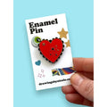 Heart Enamel Pin, 1.25 inches T-Shirts, Hoodie, Sweatshirt | PureTeeCo.com