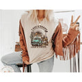Heart Like A Truck Shirt, Western Sunset Cowgirl Shirt, Country Shirt, Cowgirl Graphic Tee, Western Country Shirt V821I...