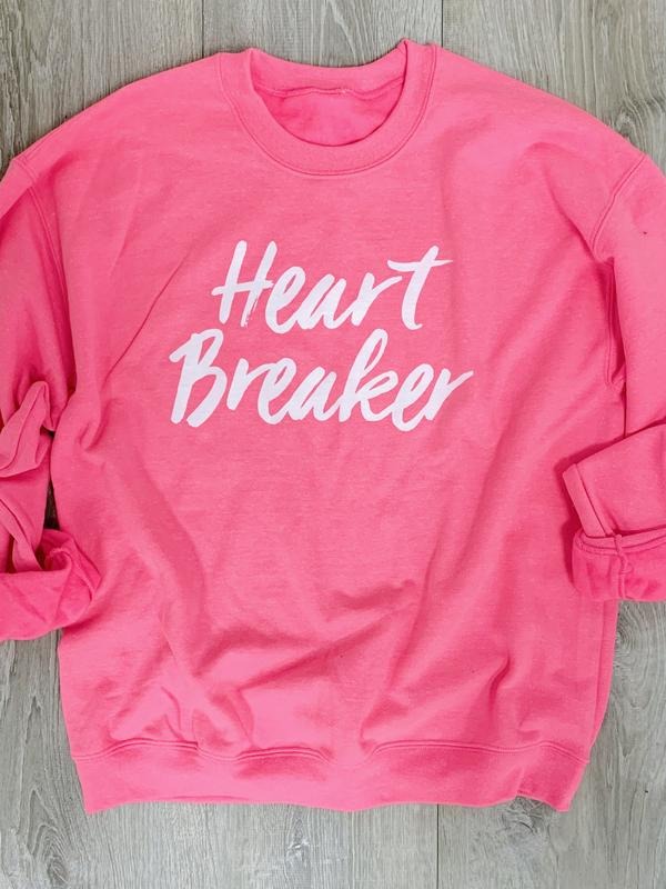Heartbreaker Pink Sweatshirt T-Shirts, Hoodie | PureTeeCo.com