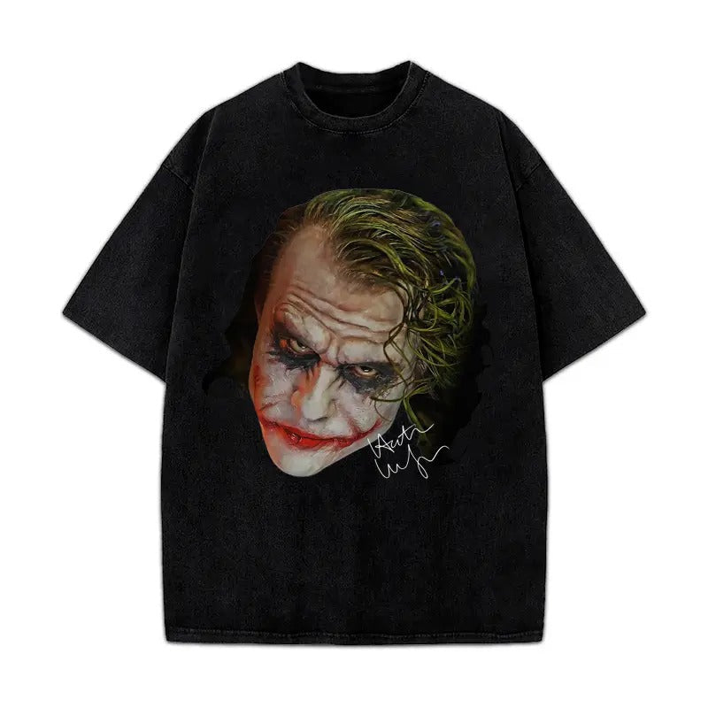Heath Ledger Tribute Classic Movie Big Head Vintage Portrait Style T-Shirt Hoodie, Sweatshirt | PureTeeCo.com