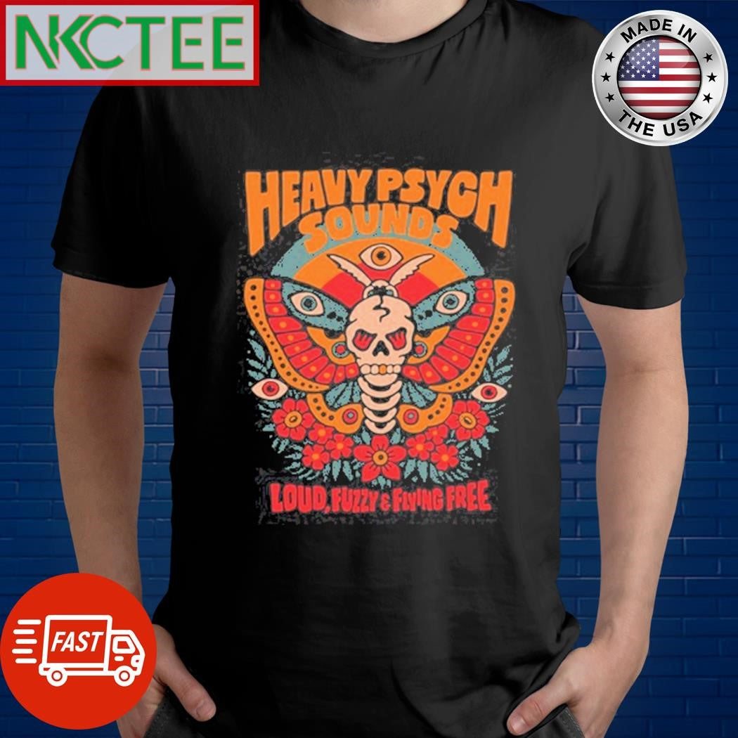 Heavy Psych Sounds Records Loud, Fuzzy And Flying Free T-Shirt