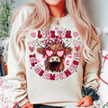 Heifer Valentine  Sweatshirt, Highland Cow Valentine  Sweatshirt, Valentine Day Western Country  Sweatshirt, Love You...
