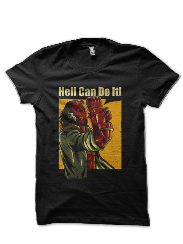 Hell Boy Black Half Sleeve T-Shirt Style004 Hoodie, Sweatshirt | PureTeeCo.com