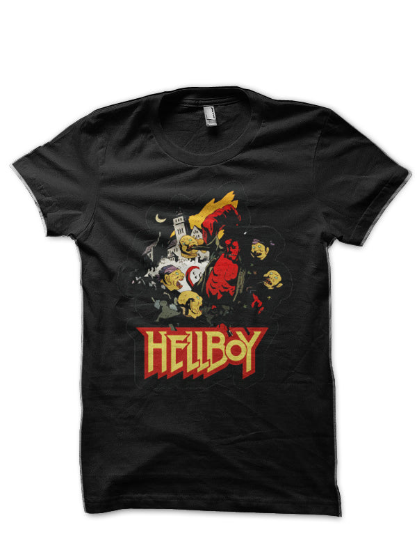 Hell Boy Black Half Sleeve T-Shirt Style007 Hoodie, Sweatshirt | PureTeeCo.com