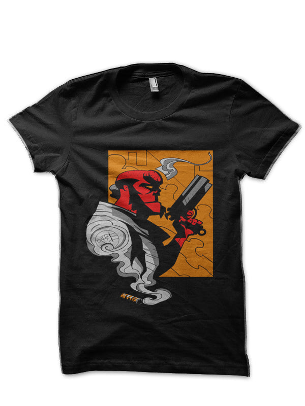 HellBoy Black Half Sleeve T-Shirt Hoodie, Sweatshirt | PureTeeCo.com