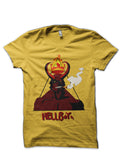 Hell Boy Yellow Half Sleeve T-Shirt Hoodie, Sweatshirt | PureTeeCo.com