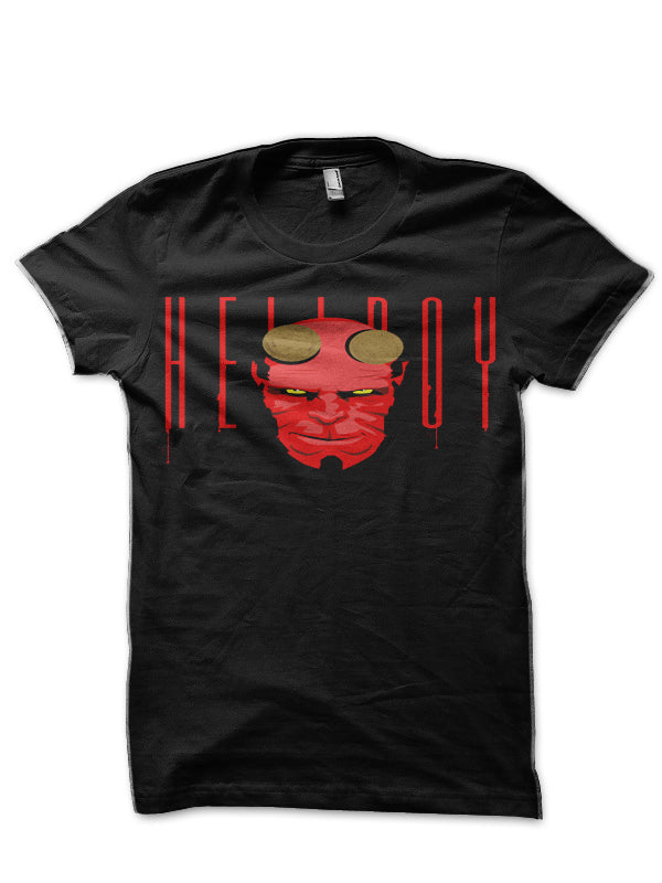 Hell Boy Black Half Sleeve T-Shirt Style003 Hoodie, Sweatshirt | PureTeeCo.com