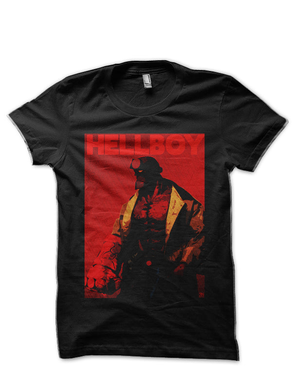 Hell Boy Black Half Sleeve T-Shirt Style002 Hoodie, Sweatshirt | PureTeeCo.com