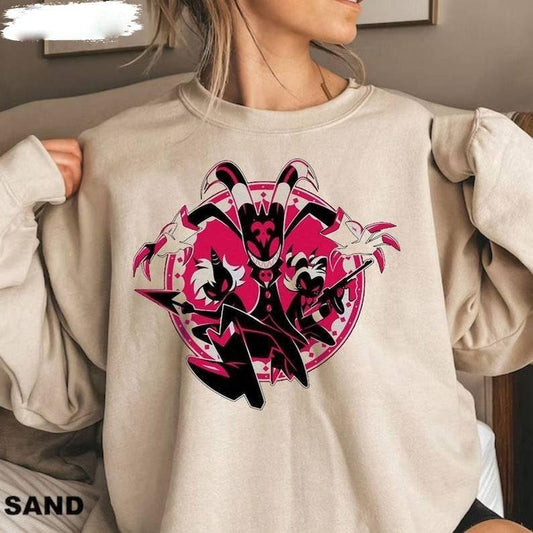 Helluva Boss Hotel , Animated Series, Hazbin Hotel Characters Sweatshirt
