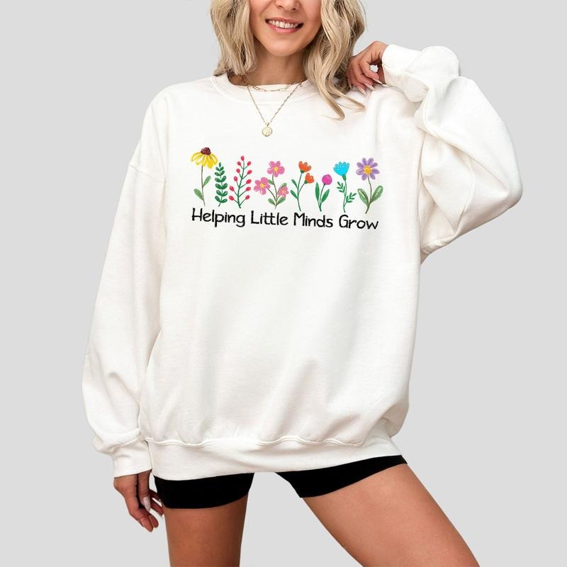 Helping Little Minds Grow Shirt, Sped Teacher Wildflowers Shirt, Teacher Appreciation Gift, Inspirational Teacher Tee,...