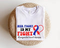 Her Fight Is My Fight T-shirt, Congenital Heart Disease Shirt, CHD Awareness Short Sleeve, Heart Surgery Warrior Tee,...