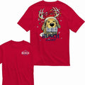 Busch Light Christmas Golden Dog 2 Sided T-shirt Unisex Style