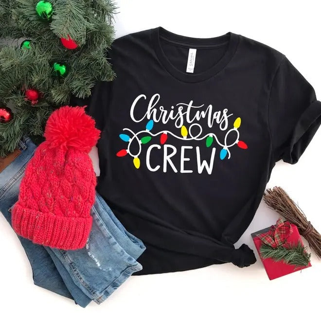Christmas Crew 100% Cotton T-shirt - Unisex Style - Gift for Him/Her t shirt Hoodie, Sweatshirt | PureTeeCo.com