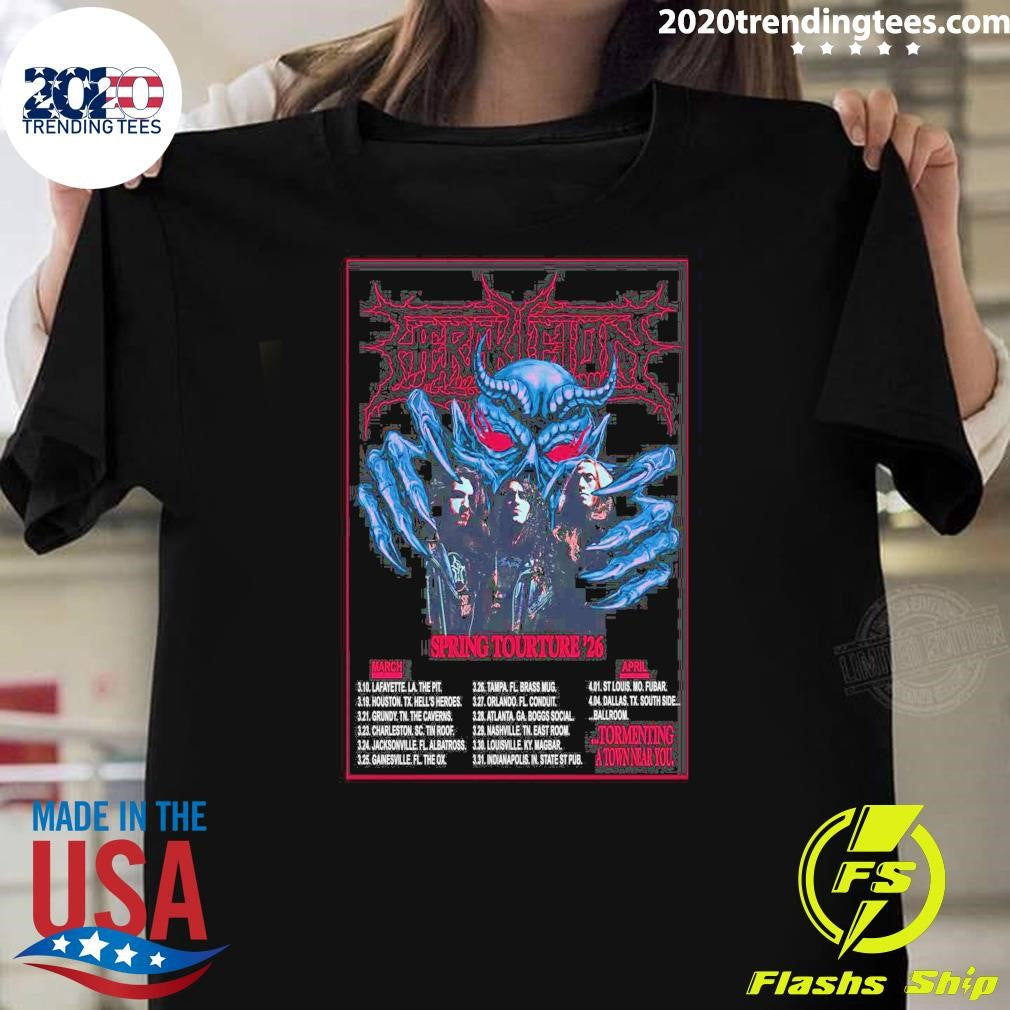 Herakleion 2026 Spring Tour Tormenting A Town Near You Shirt