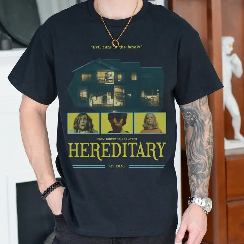 Hereditary Movie Shirt, Ari Aster Grunge Graphic Tee Shirt for Men and Women, Retro Horror Movie Streetwear Memorabilia...