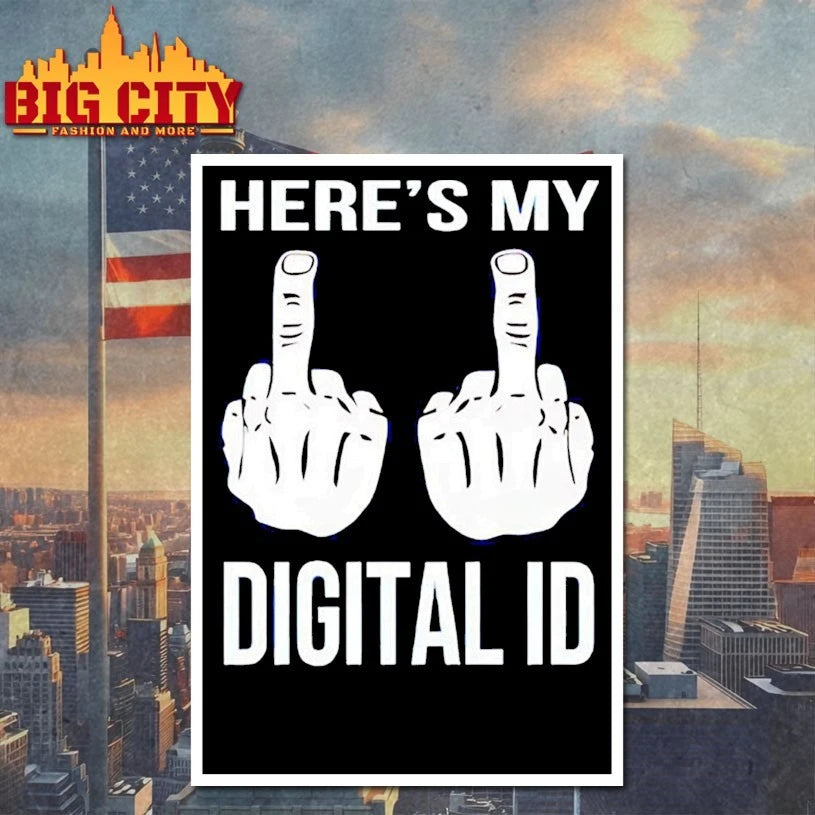 Here’s My Digital ID Middle Finger shirt