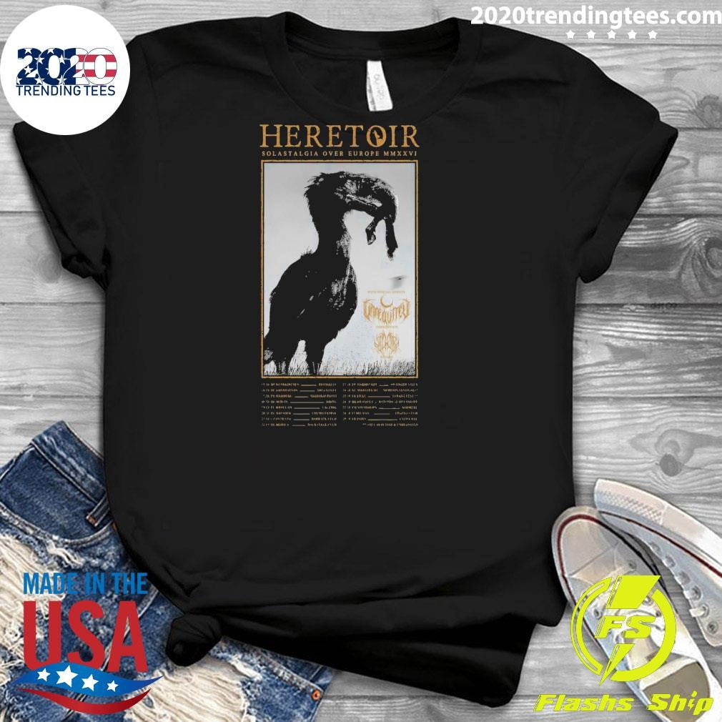 Heretoir Solastalgia over Europe MMXXVI Tour 2026 Shirt