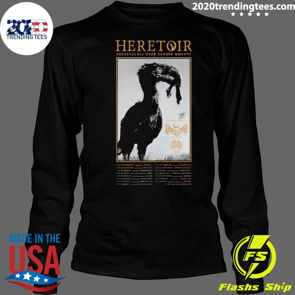 Heretoir Solastalgia over Europe MMXXVI Tour 2026 Shirt