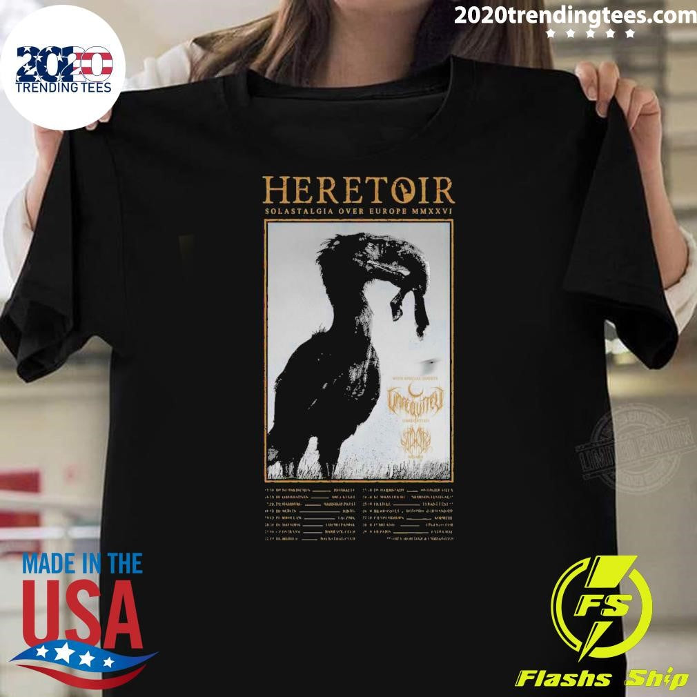 Heretoir Solastalgia over Europe MMXXVI Tour 2026 Shirt