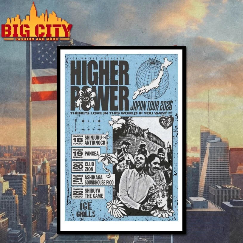 Higher Power Japan Tour 2026 Poster shirt