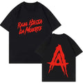 Hip Hop Streetwear Anuelll AA Realll Hastaaa la Muerteee Graphic T Shirts - Classic Cotton Fabric Menswear