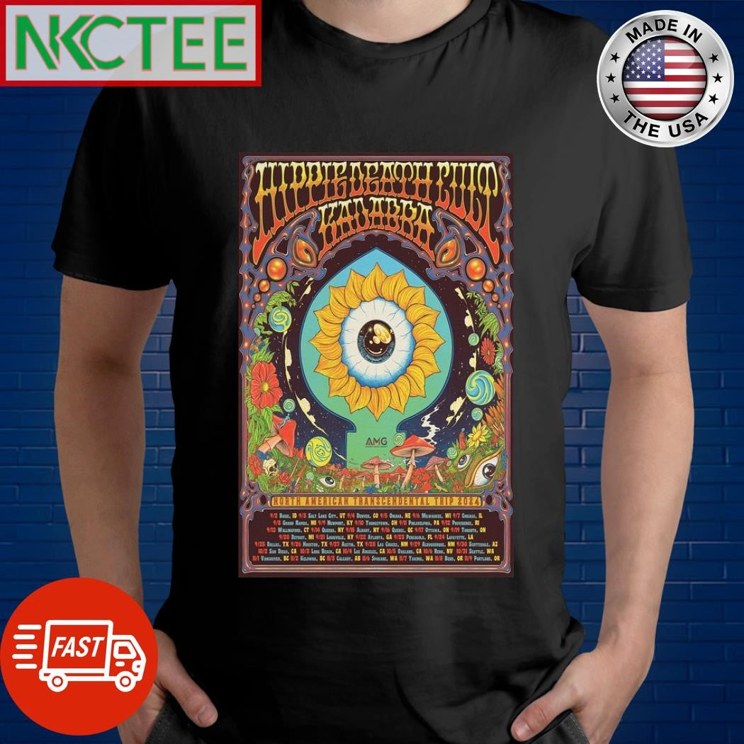 Hippie Death Cult North American Transcendental Trip 2024 Poster Shirt