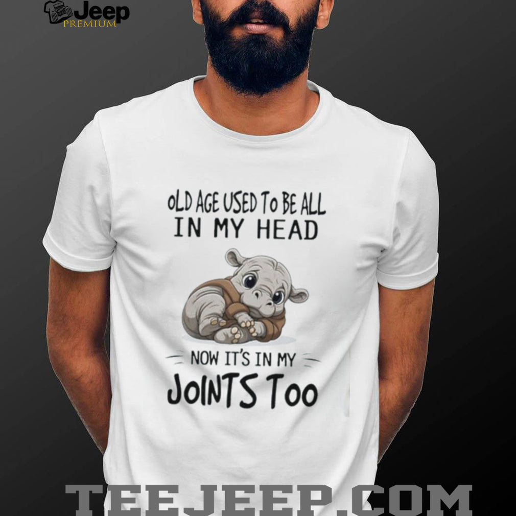 Hippopotamus old age used to be all in my head now it’s in my joints too shirt
