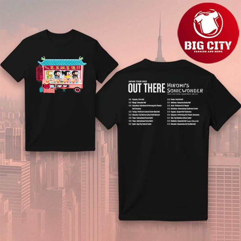 Hiromis Sonicwonder Japan Tour 2025 Two Sided Shirt