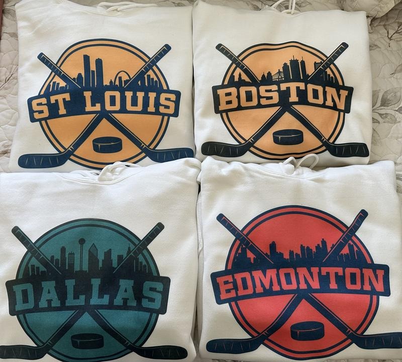 Hockey Hoodie City Pride Hockey Sweatshirt Hockey Sweater Comfy Hoodie T-Shirts | PureTeeCo.com