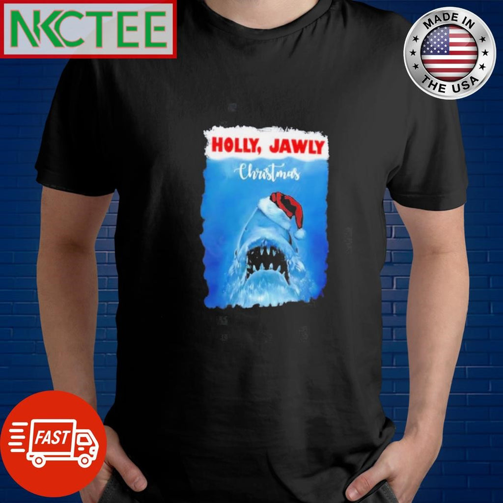 Holly Jawly Christmas Jaws Shark shirt