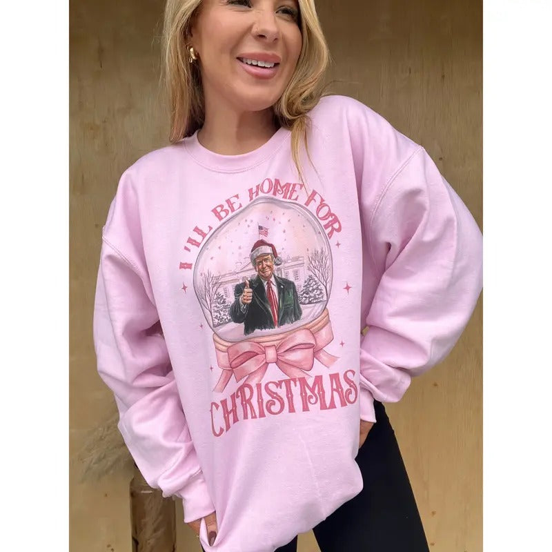Home For Christmas Graphic Top T-Shirts, Hoodie, Sweatshirt | PureTeeCo.com