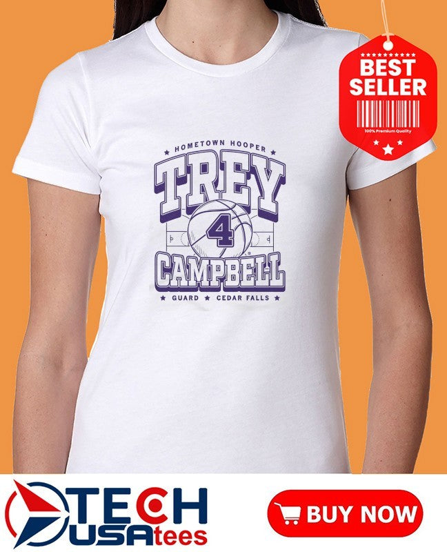 Hometown Hooper Trey Campbell #4 Max Collegiate shirt