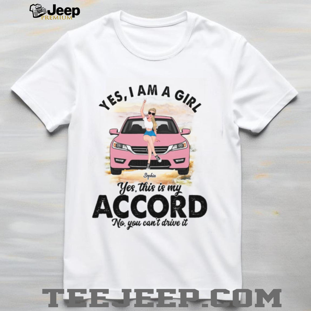 Honda Accord Girl Car Owner Custom Shirt