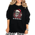 HO HO HOLY SH$T Black Sweatshirt/Hoodie | Grunge-Inspired Goth Streetwear | Checkered Pattern | Alternative Christmas...
