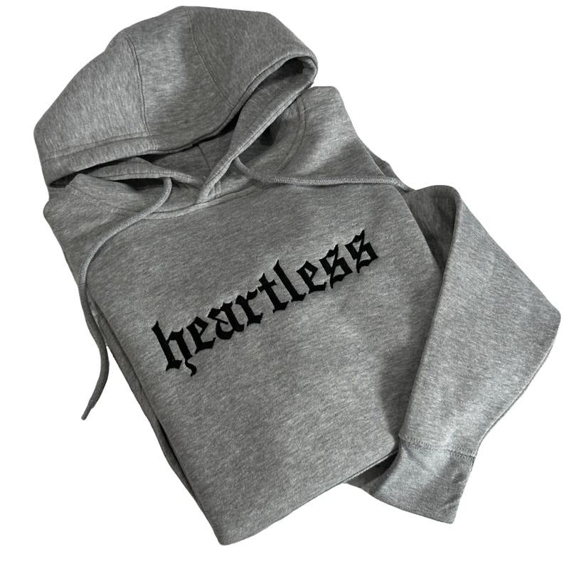 Hoodie - Heartless Embroidery T-Shirts, Sweatshirt | PureTeeCo.com