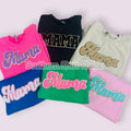Mama Mystery Chenille Patch Sweatshirt / Hoodie T-Shirts | PureTeeCo.com