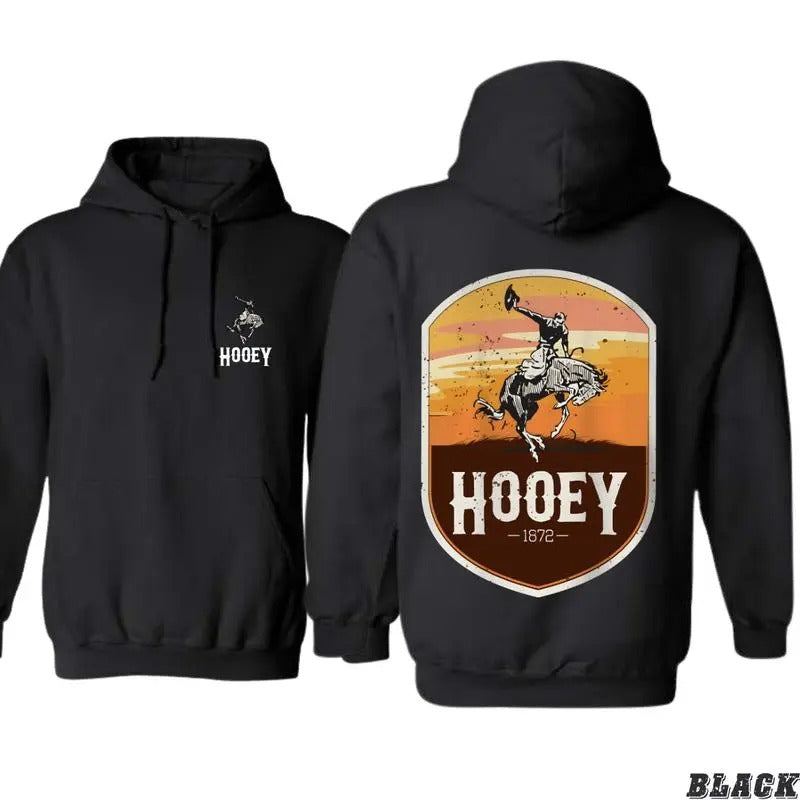 Hooey Hoodie, Classic Western Rodeo Design Featuring Bold Cowboy Graphics, Unisex Hoodie for Everyday Comfort T-Shirts,...