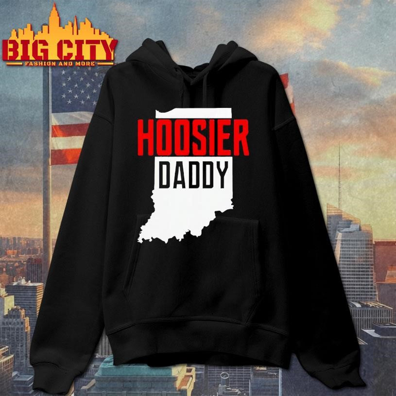 Hoosier Daddy Indiana State Map Shirt
