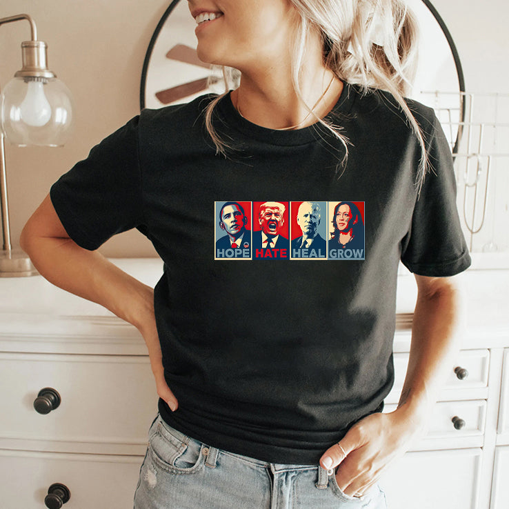 Hope Hate Heal Grow Harris 2024 Shirt