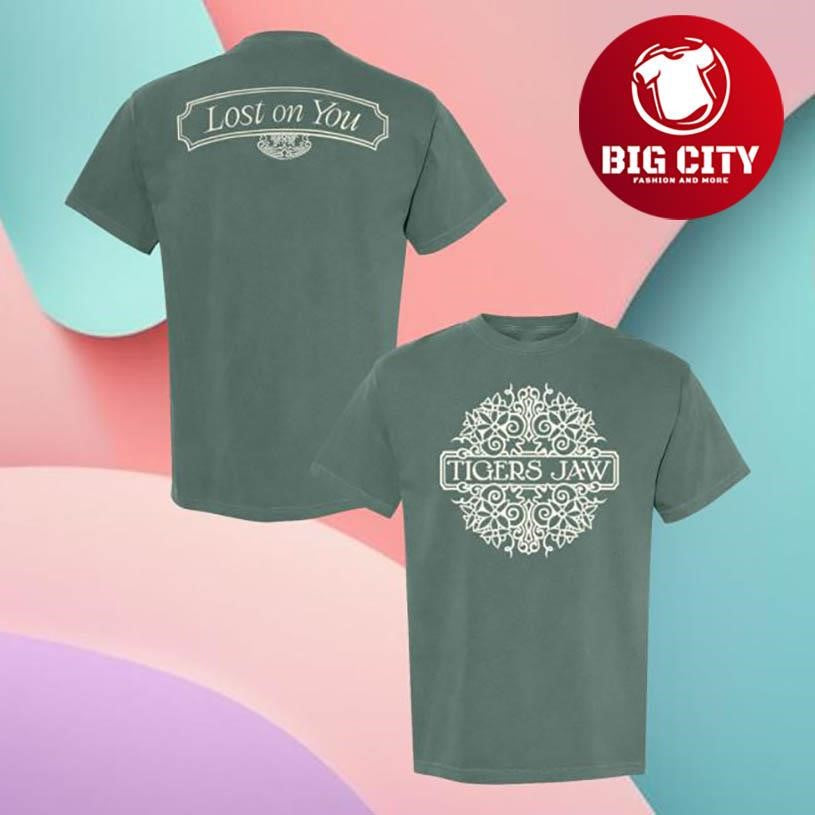 Hopeless Records Tigers Jaw Lost On You Blue Spruce Two Sided Shirt