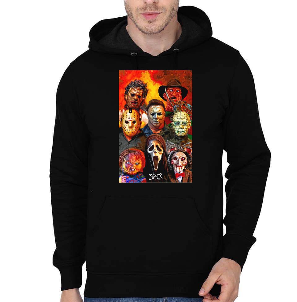 Horror Black Hoodie T-Shirts, Sweatshirt | PureTeeCo.com