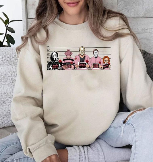 Horror Valentine sweatshirt Valentine Killer Story sweatshirt , Be My Valentine  Hoodie and Sweater; T-shirt Cotton Polyester