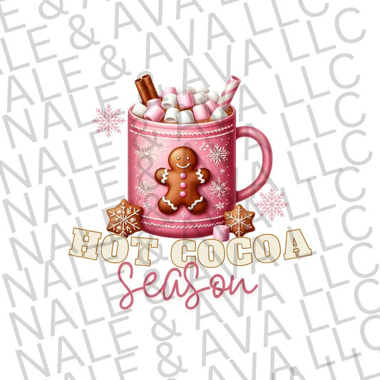 Hot Cocoa Season DTF Transfer ONLY