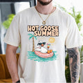 Hot Goose Summer Shirt, Silly Goose Shirt, Summer Vibes, Summer Goose Shirt, Retro Summer, Summer Shirt, Gift For Him,...