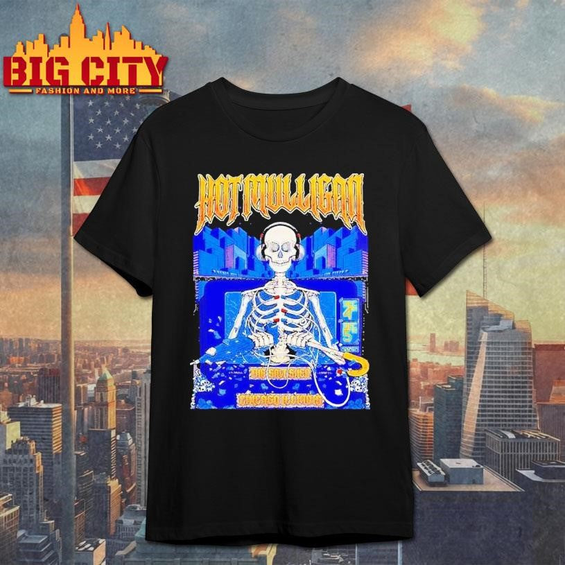 Hot Mulligan Chicago Illinois Shows At The Salt Shed On December 4 And 5 2025 Skeleton Shirt