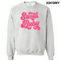 Hot Pink Santa Baby Sequin Patch Sweatshirt T-Shirts, Hoodie | PureTeeCo.com