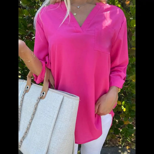 Hot Pink Tunic Top