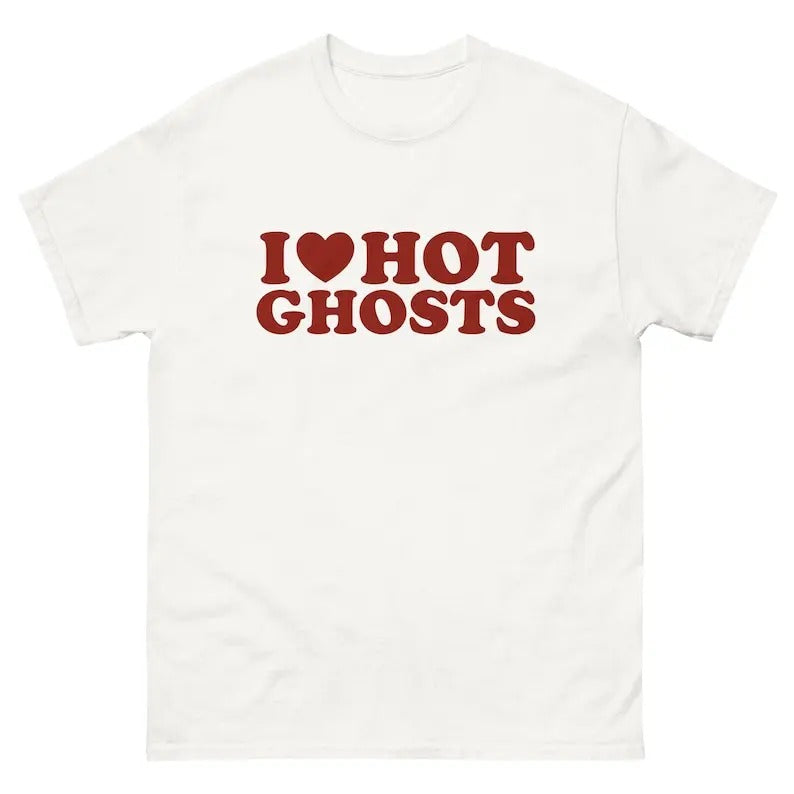 Hot ghost tee, i heart hot, i heart h0t ghost, the terrible dogfish, theterribledogfish, i love Tshirt, retro love shirt,...